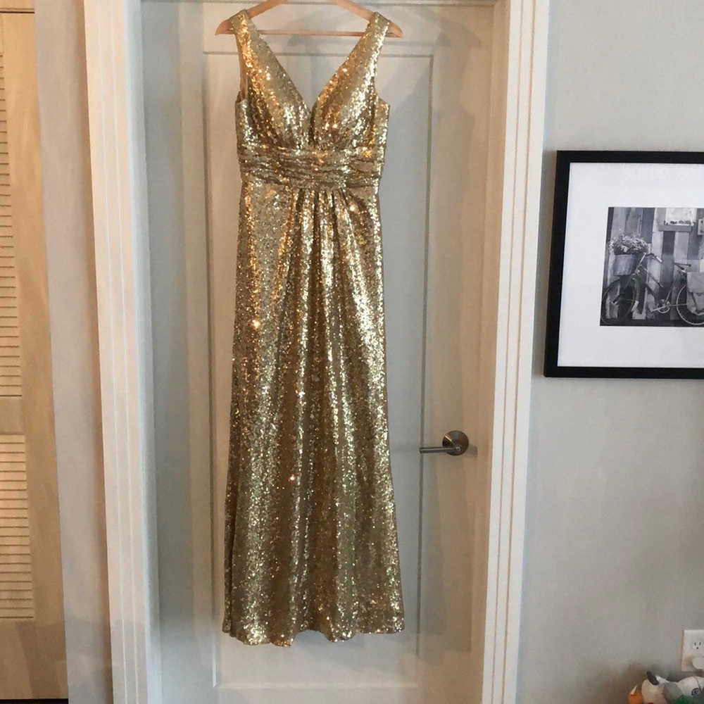 Christina Wu Gold Celebrations Dress